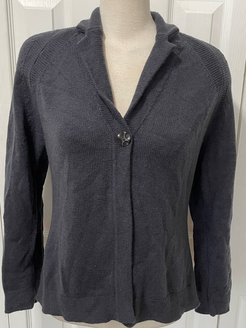 Claudia Nicole Merino Wool & Cashmere Knit Single-Button Cardigan